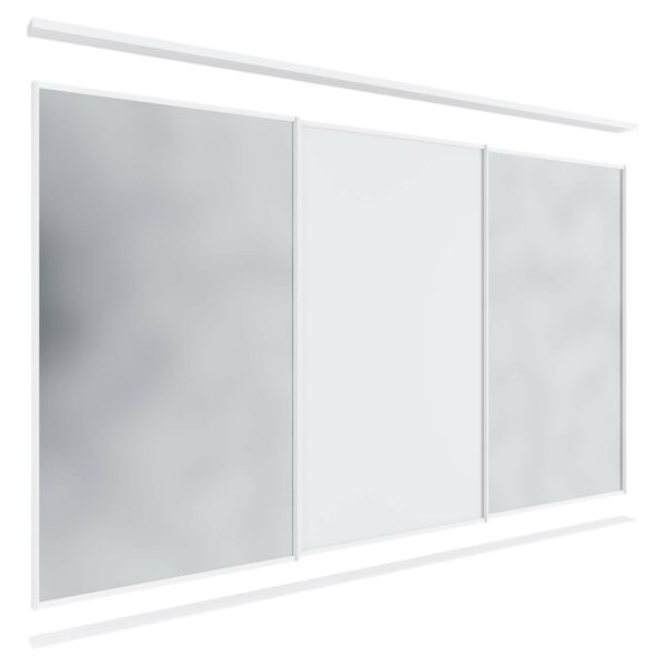 Lugna 3 Sliding Door Package - 2 Mirror 1 Melamine