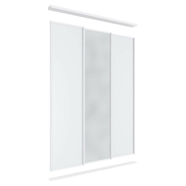 Lugna 3 Sliding Door Package - 2 Melamine 1 Mirror