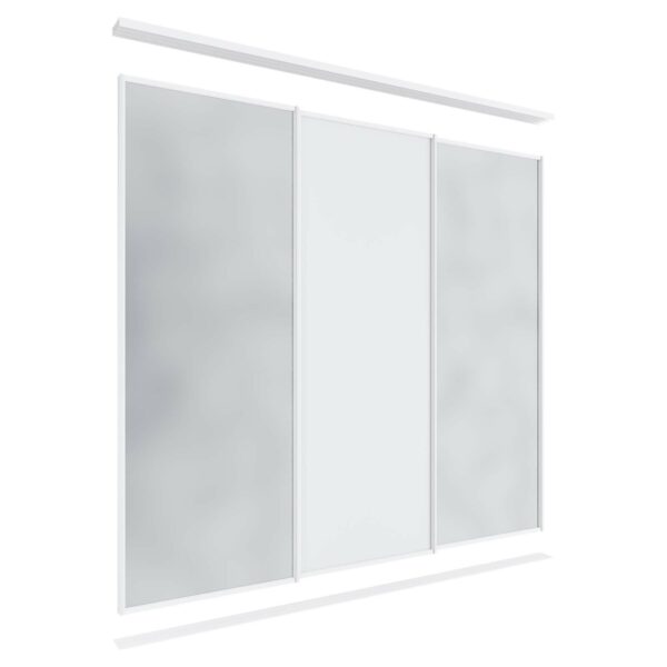 Lugna 3 Sliding Door Package - 2 Mirror 1 Melamine