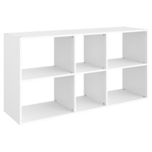 Lugna 2x3 cube display cabinet 716H x 1406W x 390D in white