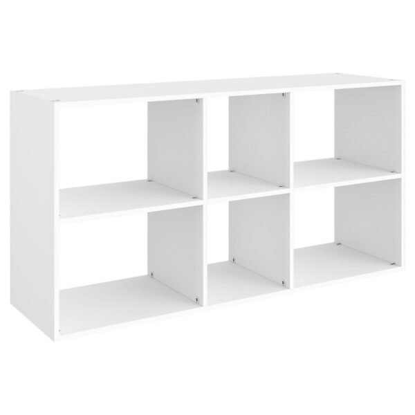 Lugna 2x3 cube display cabinet 716H x 1406W x 390D in white