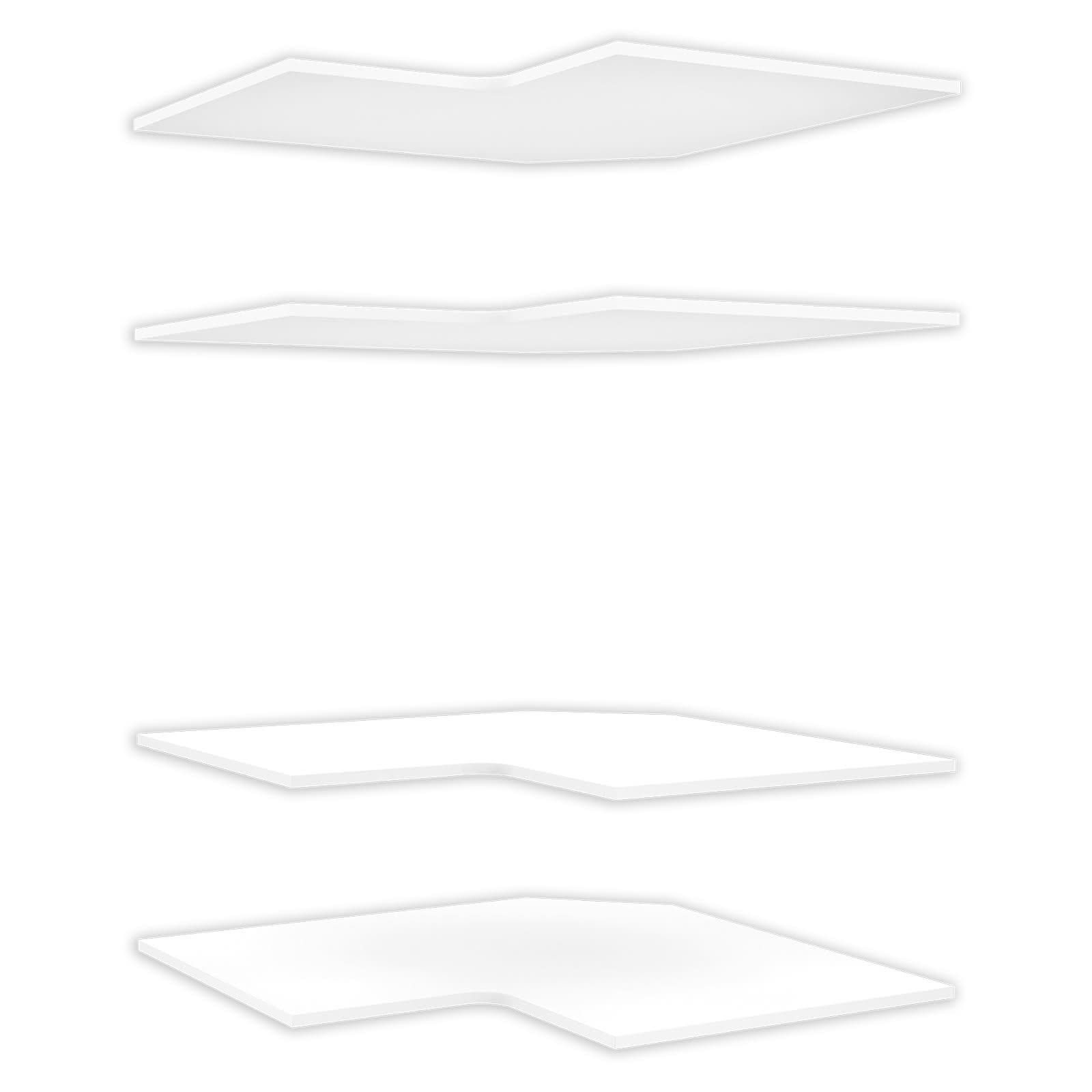 Lugna Corner Cabinet Shelf 4 Pack